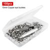 3 Installation Tools Copper Eyelet Air Eyelet Corns Tarpaulin Ring Buckle 1 Sets with Box 100pcs 10MM Metal Buckles