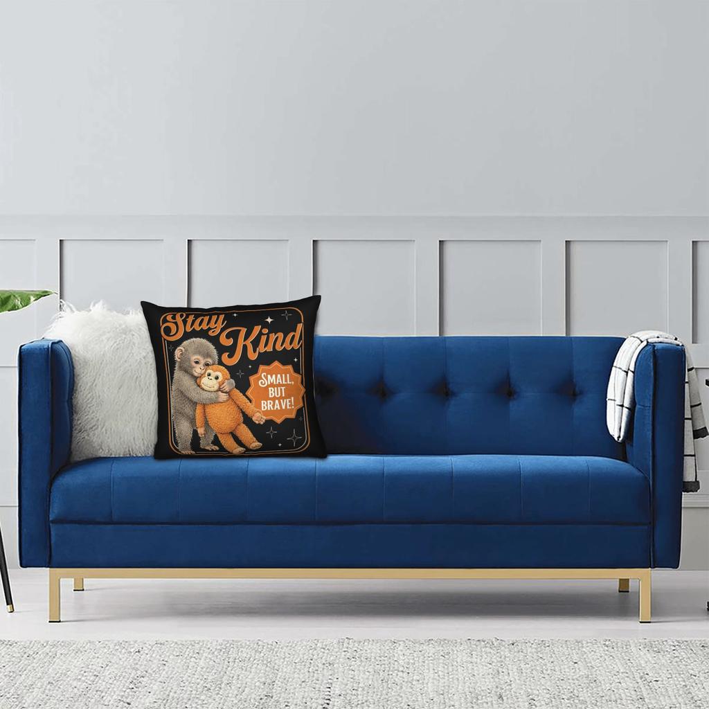 Team Punch Baby Monkey Punch Pillowcase Printing Polyester Cushion Cover Gift Pillow Case Cover Bed Square 45X45Cm