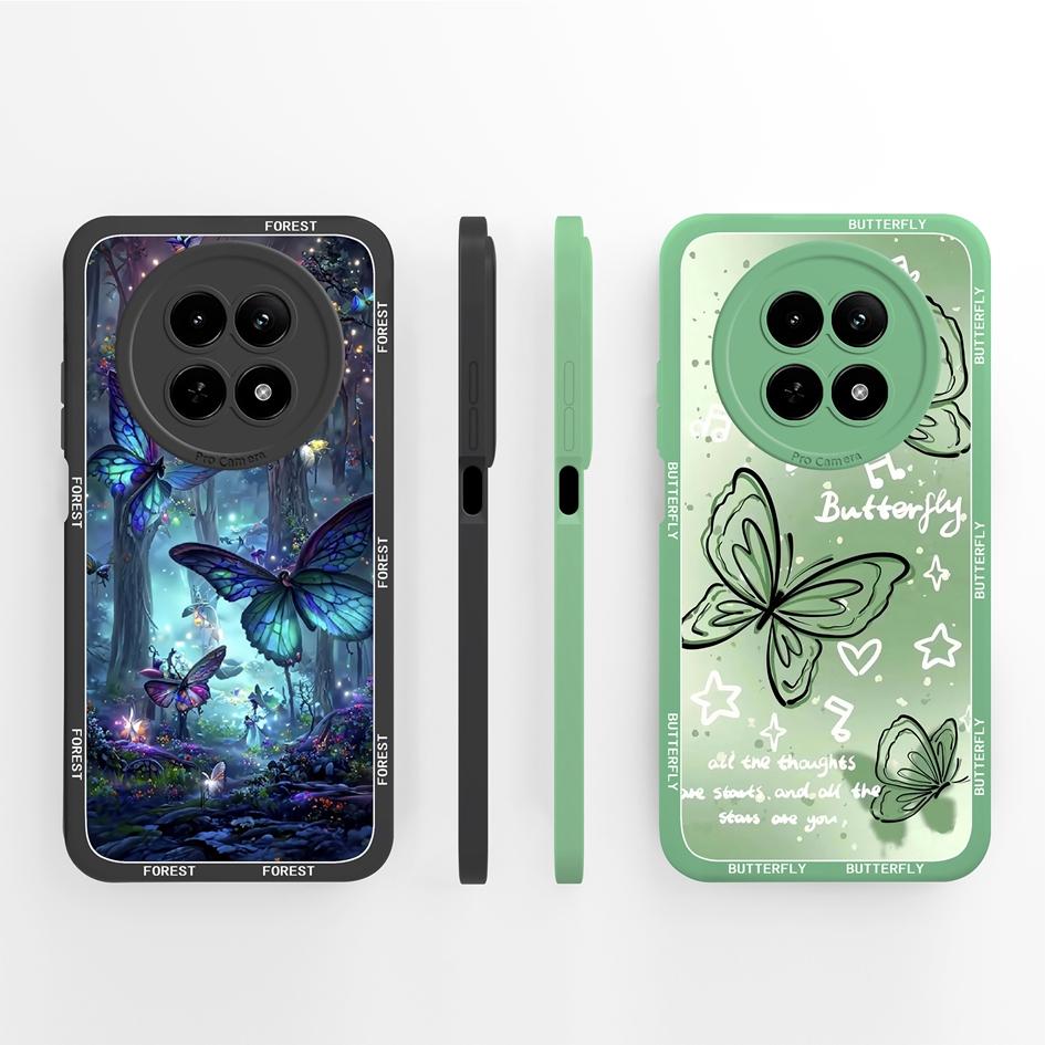 Матовый чехол для OPPO Realme 12 11 Pro Plus 12Lite 12X 11X, чехол с милым модным щенком, чехол для телефона, мягкий жидкий силиконовый противоударный бампер для OPPO, чехол-накладка