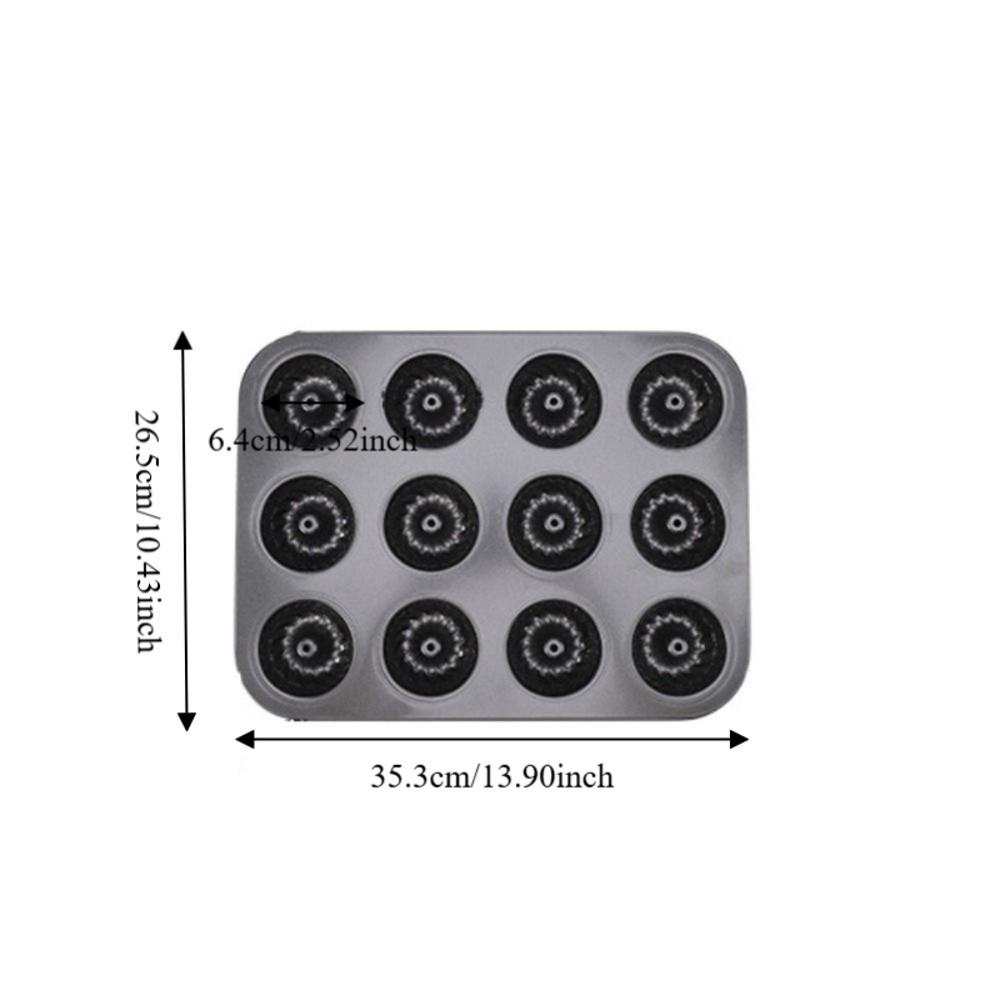 Carbon Steel Mini Fluted Tube Cake Pan Non-stick Bread Baking Pan Pumpkin Cake Baking Mold  Muffin
