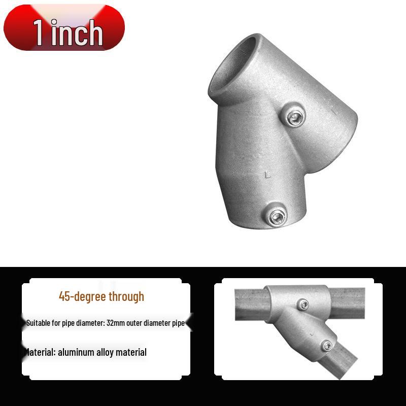 20/25/32mm Steel Pipe Connector: Galvanized 6-Point Round Elbow Joint Fastener
