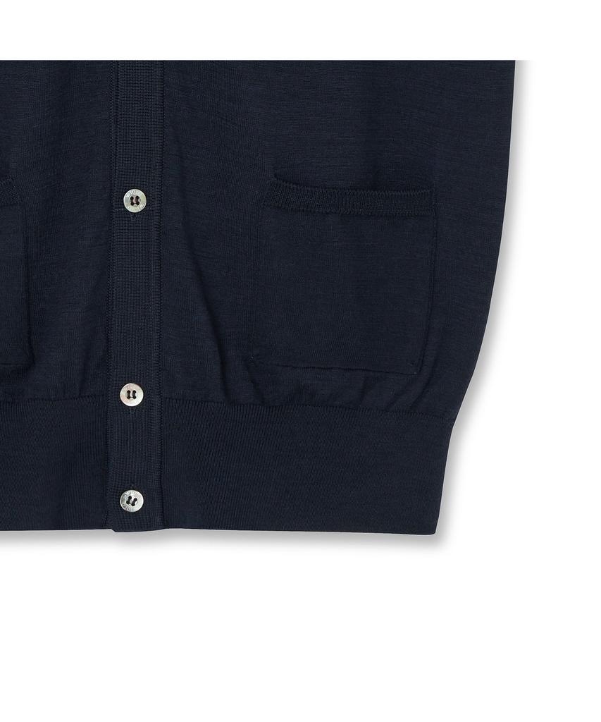 Iolo V-Cut Collar Shirt_Navy