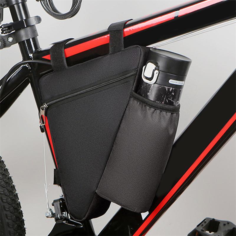 Сумка для рамы велосипеда на открытом воздухе, сумка для хранения на переднее седло горного велосипеда, чехол для бутылки с водой
