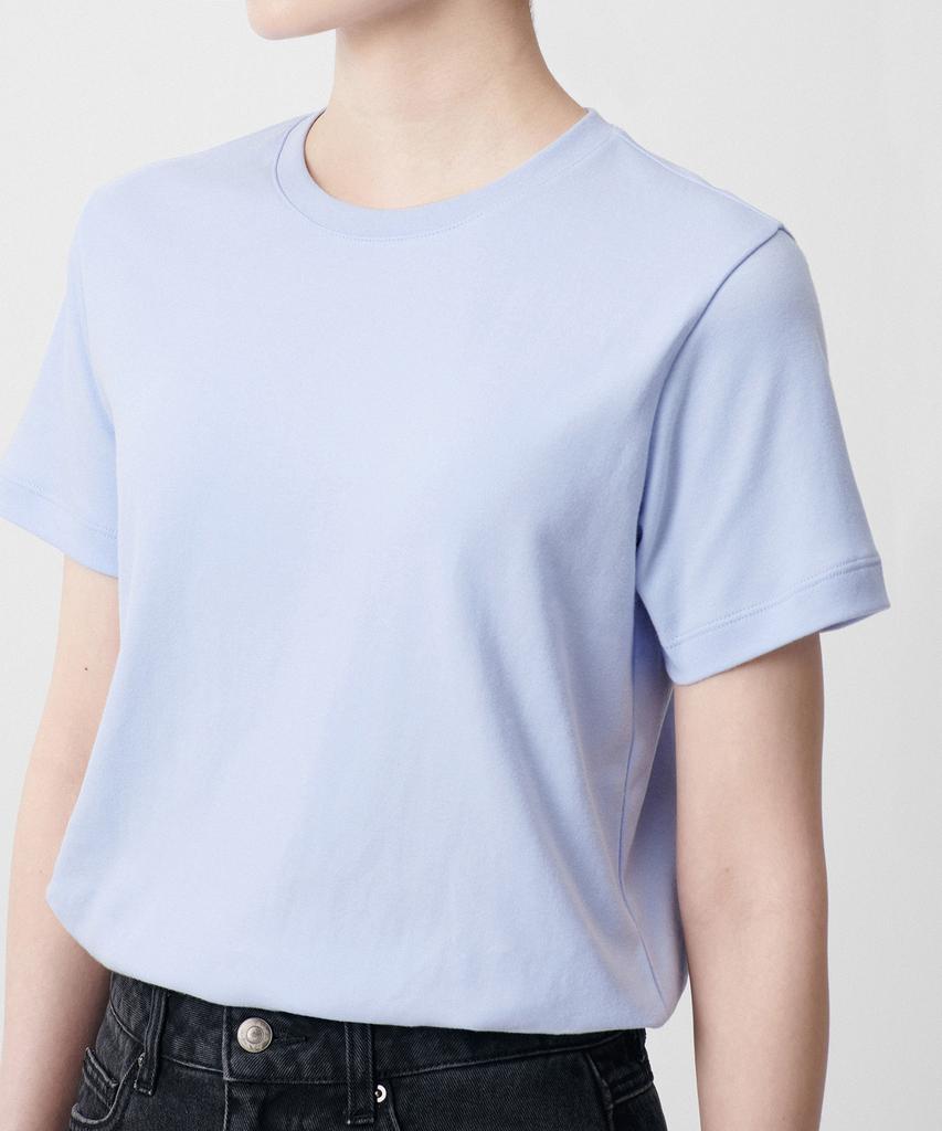 MUSINSA STANDARD WOMAN Women'S Basic Crew Neck T-Shirt [Serenity Blue]