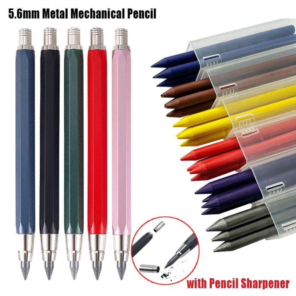 Metal Automatic Pencil With Pencil Sharpener Movable Pencil Mechanical Pencil School Office