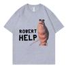 Marcus The Worm Funny Meme Tshirt High Street Fashion Trend Short Sleeve T Shirts Men Women Casual Oversized Cotton Tshirts