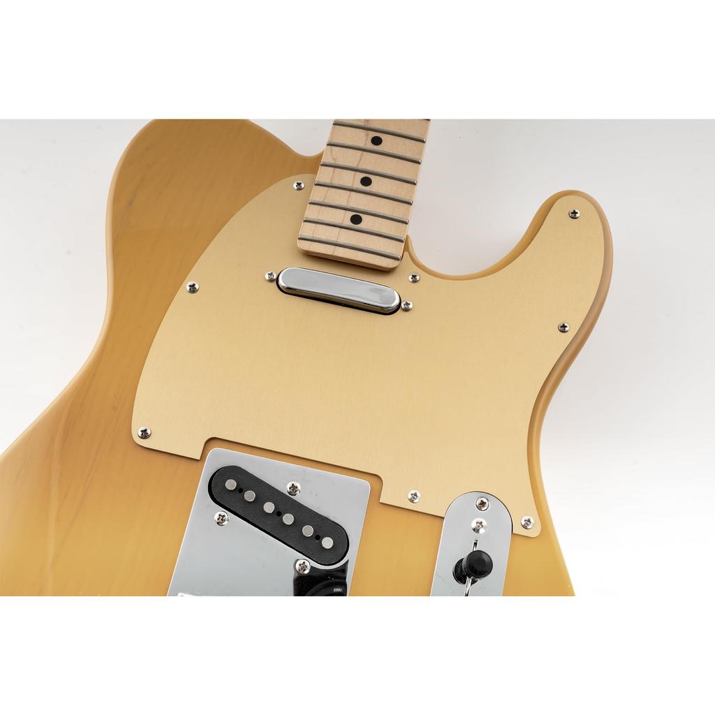 Musiclily Ультра 8-отверстий Пикгард для Telecaster, Анодированный Алюминий, Золотой, для Электрогитар Fender USA/Mexican Stranded Tele