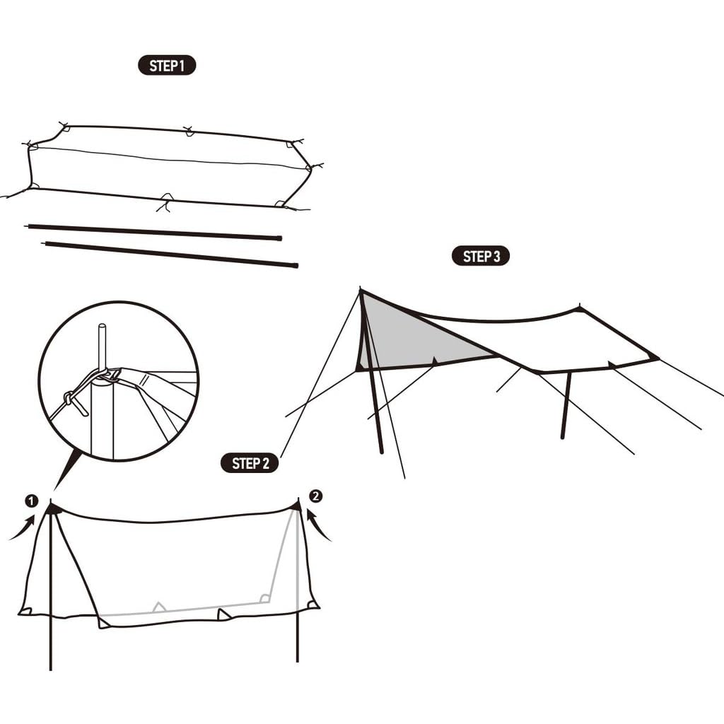 Naturehike Хлопковая ткань TC Материал Тент Брезент Водонепроницаемый брезент Солнцезащитный Нервущийся Прочный Легкий Портативный Водонепроницаемый Тент Кемпинг Пеший Туризм