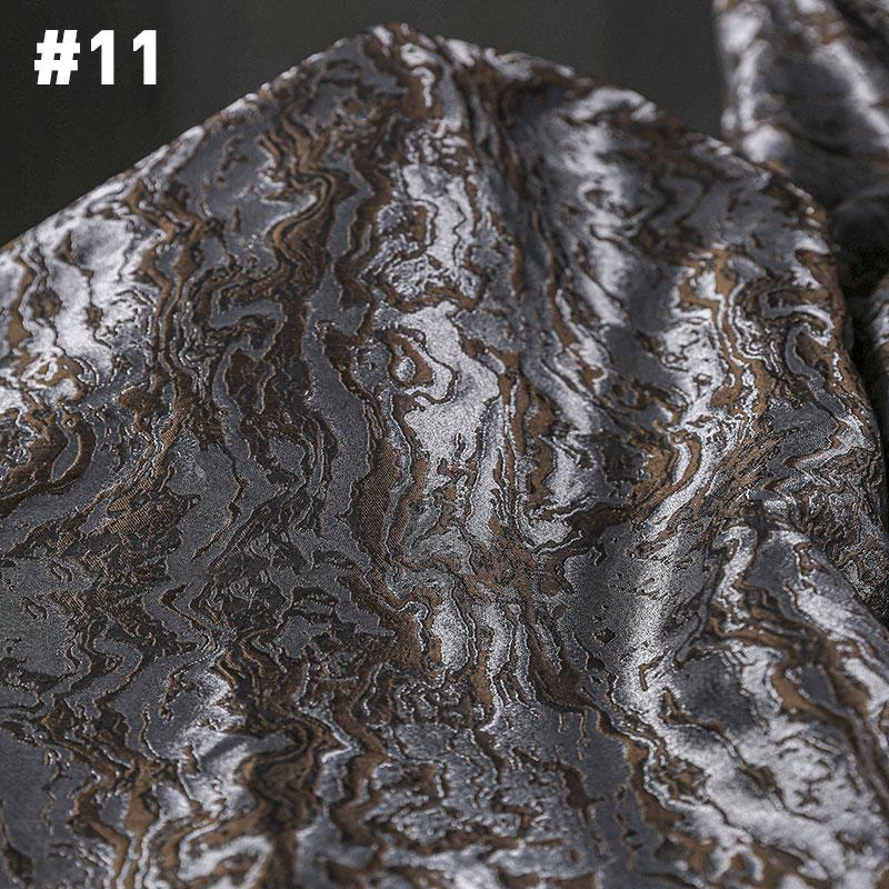 50*145см Волна Лава Плетение Жаккардовая Ткань Блестящая Глянцевая Тяжелая Вышивка Текстура Дизайнерская Ткань Для Шитья Пальто Куртки Брюк