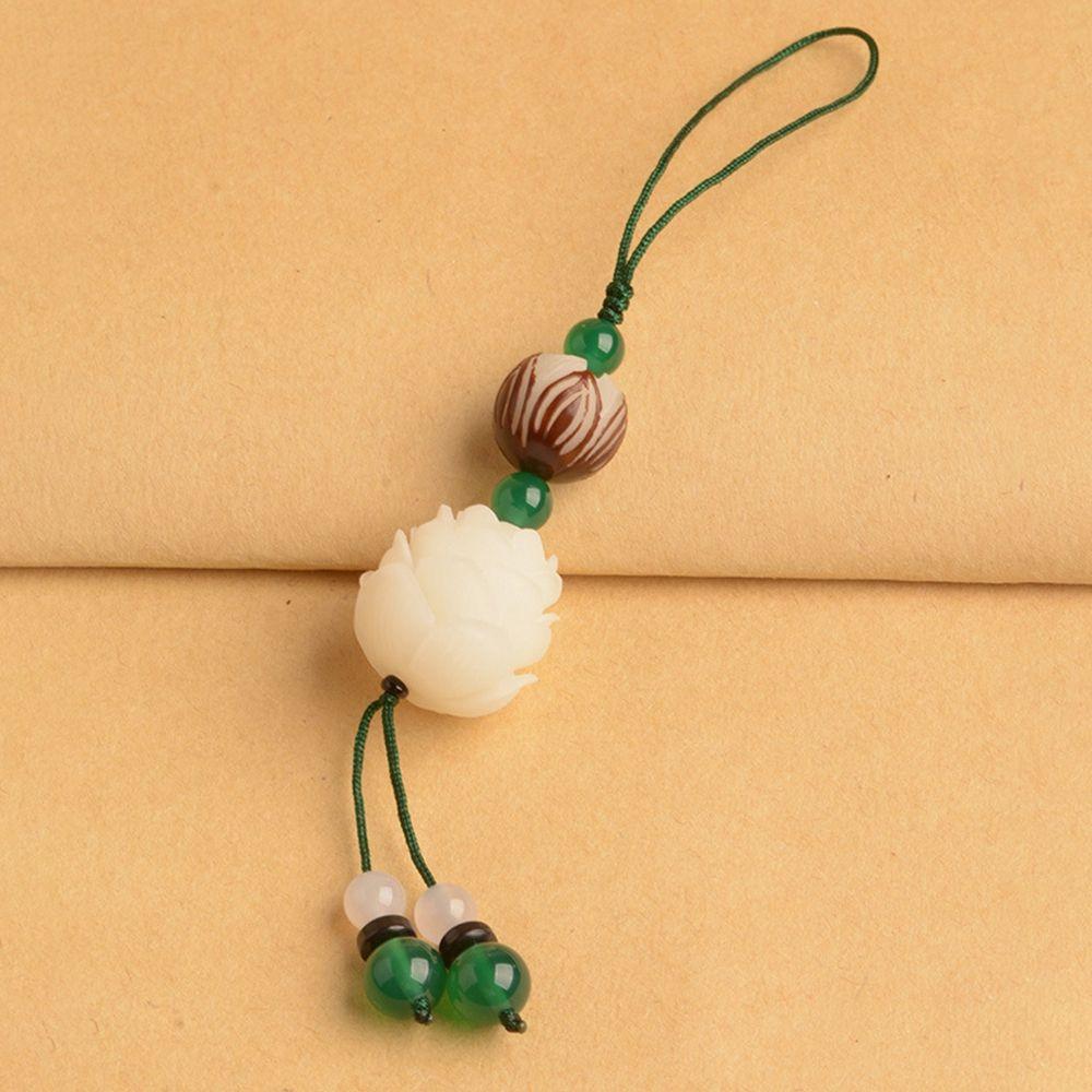 Mobile Phone Case Cell Phone Lanyard Bag Pendant Mobile Phone Lanyard Bodhi Lotus Flower Keychain