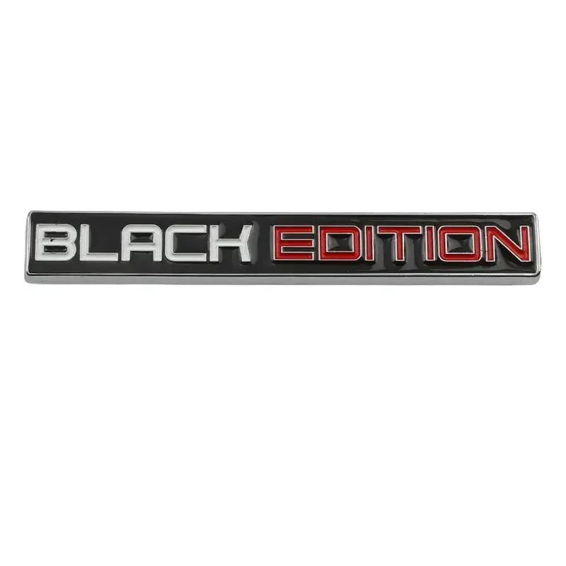 3D Metal BLACK EDITION Rear Trunk Fender Badge Emblem Decals Sticker For Toyota Honda Nissan Lexus Volvo Cadillac BMW qwe1