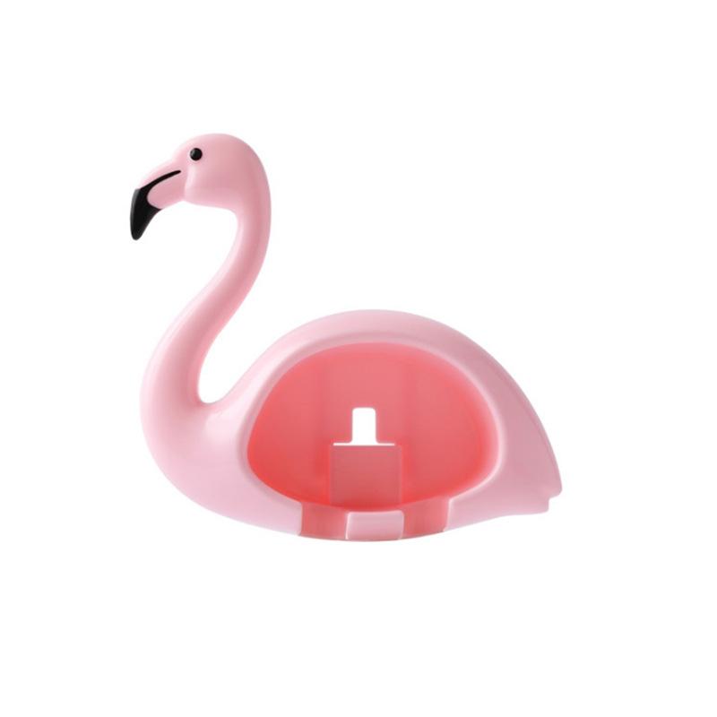 Фламинго держатель зубной щетки полка настенное крепление держатели зубных щеток контейнер органайзер ванная комната гигиена полости рта зубные щетки аксессуары