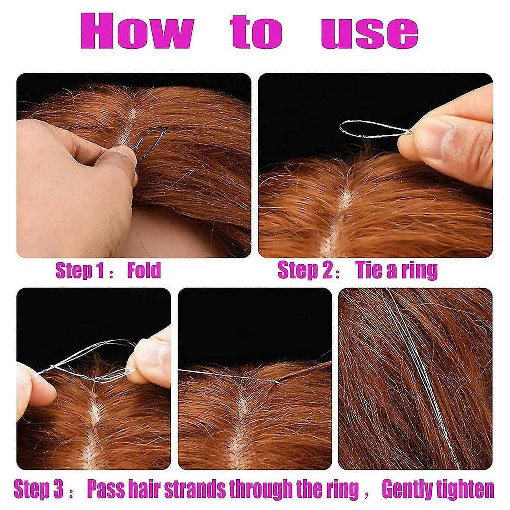 Hair Tinsel Kit Strands With Tool 47inch 12 Colors Strands Fairy Hair Tinsel Kit Hair Extensions Sparkling Glitter Shiny Silk Tinsel (12 Colors)