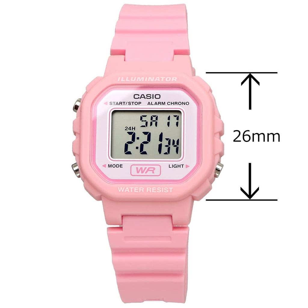 CASIO Цифровые наручные часы Пастельные Международная модель LA-20WH-4A1, Женские, Девочек, Детей, Розовые, [Б/У]