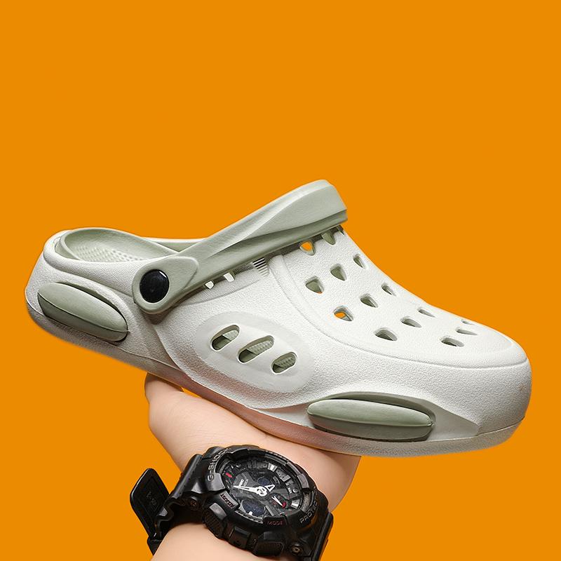 Горячая распродажа модных лаконичных мужских кроссовок из ЭВА высокого качества с толстой подошвой, повседневные сандалии, мужские пляжные шлепанцы, спортивные тапочки для улицы, износостойкие