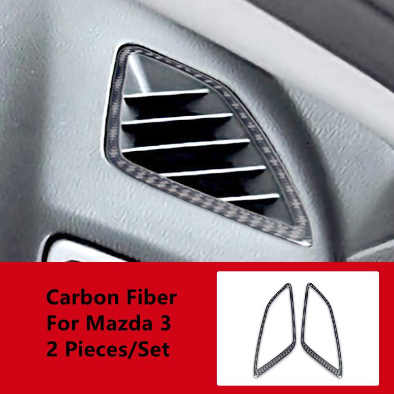 Углеродное волокно автомобильная дверь, панель переключения передач, центральное управление, декоративная крышка, наклейки для салона автомобиля Mazda 3 Axela