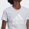 Adidas Спортивная футболка с логотипом, женские топы, синяя GV4029