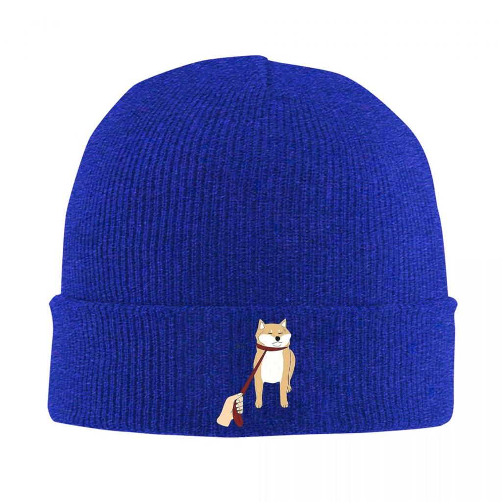 Animal Shiba Inu Dogs Warm Knitted Cap Winter Knit Bonnet Hat Skullies Beanies Hip Hop Caps for Unisex