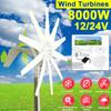 8000w 12 / 24V Wind Turbine with 10 Blades MPPT Controller Small Wind Turbine for Home Use Low Noise High Efficiency