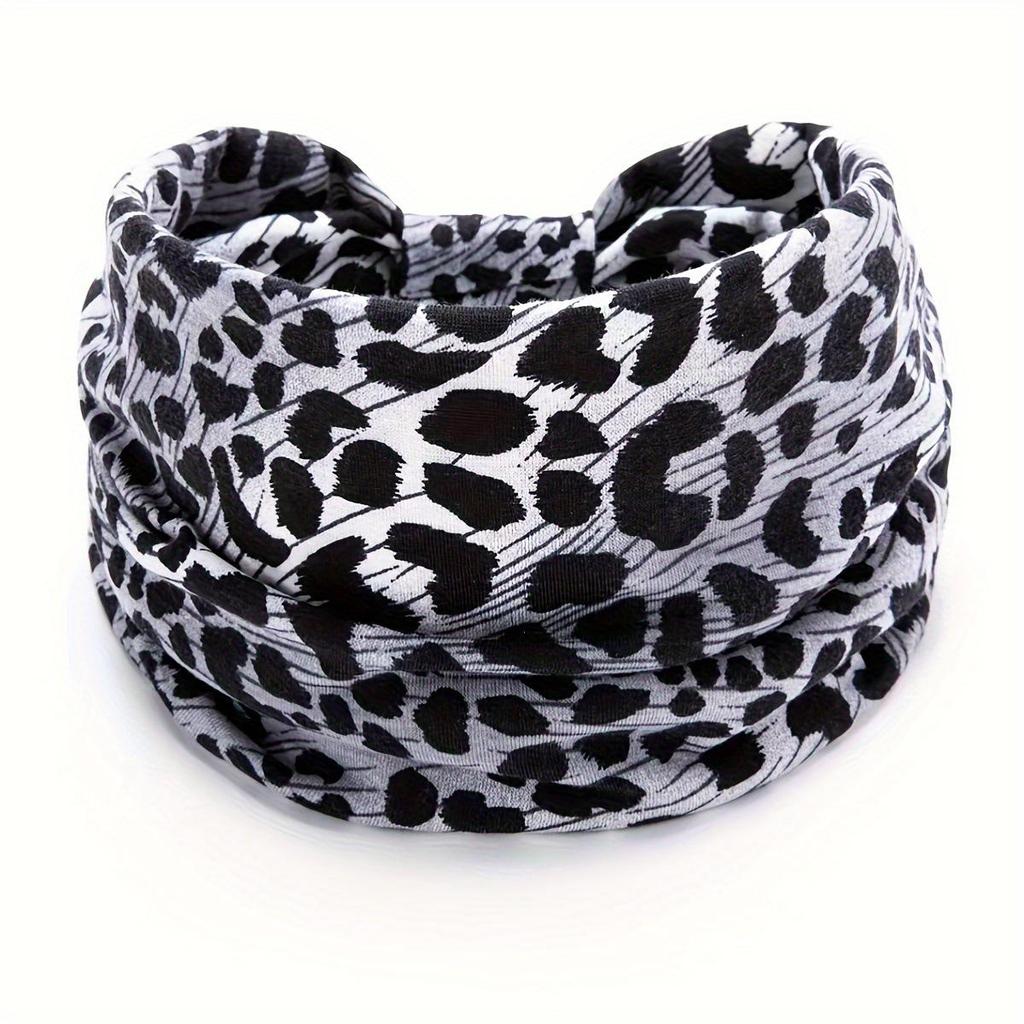 Женская богемная повязка для йоги с узором «кешью» - Впитывающая пот, эластичный хлопковый аксессуар для волос