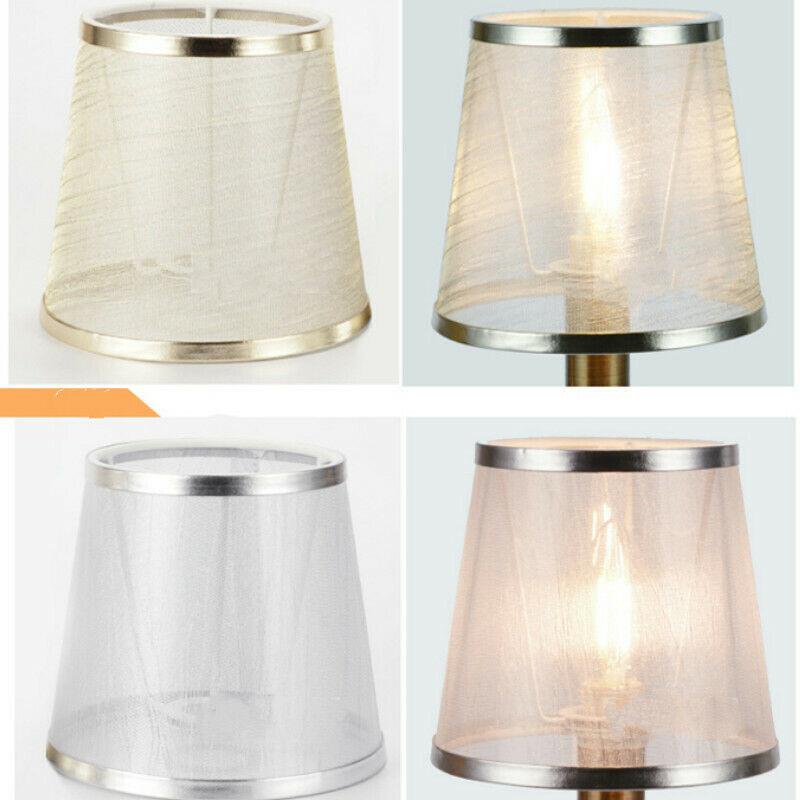 Современный абажур для потолка, прозрачный абажур из текстурированной ткани, прозрачный абажур в виде барабана, потолочный светильник, чехол для домашнего декора
