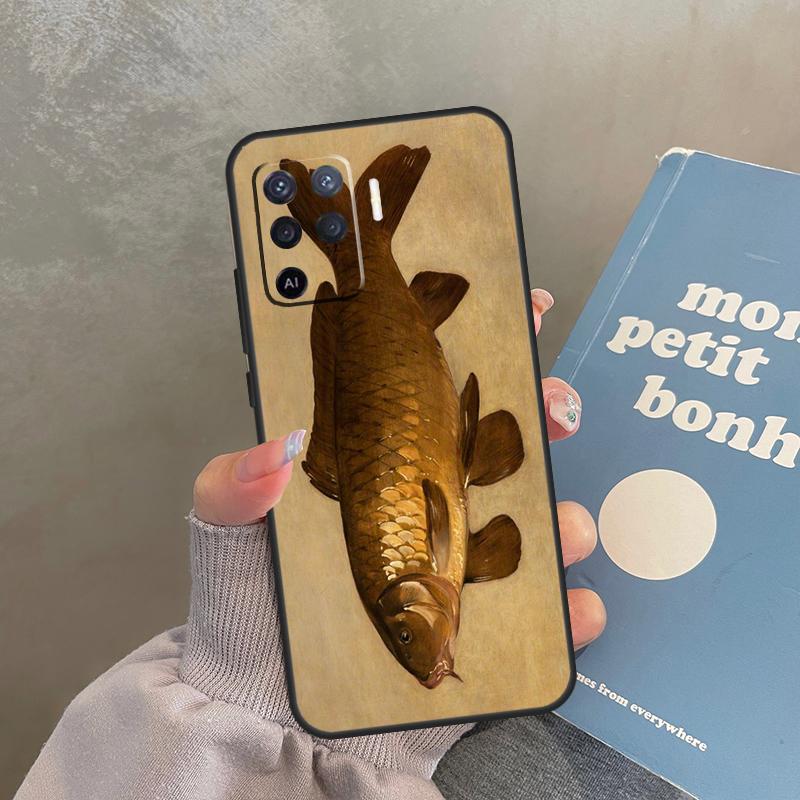 Carp Fishing Case For Oppo A40 A60 A80 A98 A78 A18 A38 A58 A16 A76 A96 A17 A77 A74 A94 A54 A57S A15 Cover