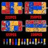 258PCS/236PCS/222PCS/122PCS Assorted Wire Crimp Terminals Electrical Wire Connectors Kit
