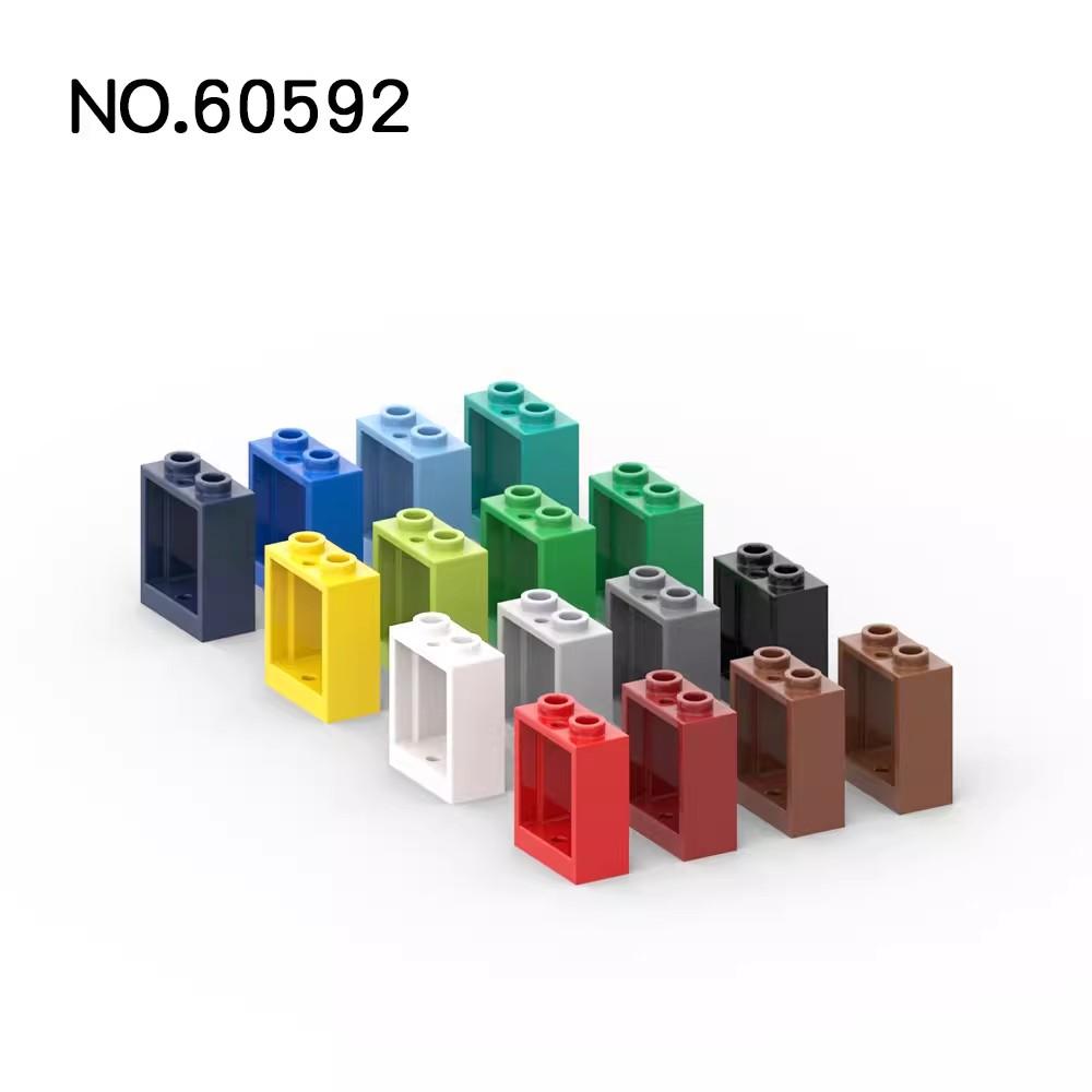 20 шт. Детали MOC 60592 79128 Окно 1 x 2 x 2 Плоская передняя сторона Совместимые кубики DIY Строительные блоки Частицы Детская головоломка Мозговая игрушка Подарок