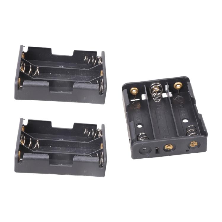 Heavy Duty 2A Battery Holder With Solderable Contacts Plastic Metal Hybrids Construction For Prolonged Use