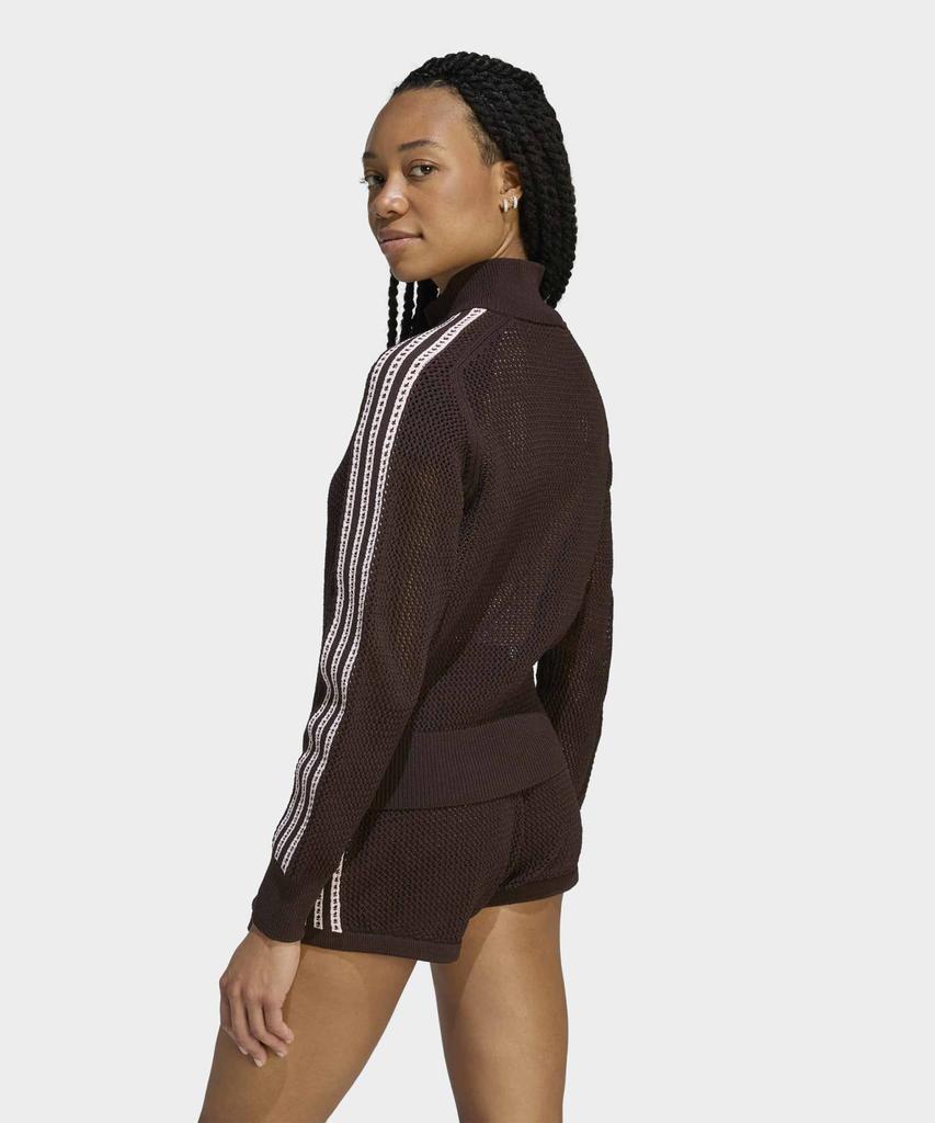 ADIDAS Knit Crochet Firebird Track Top - Aura Coffee / Ke0202