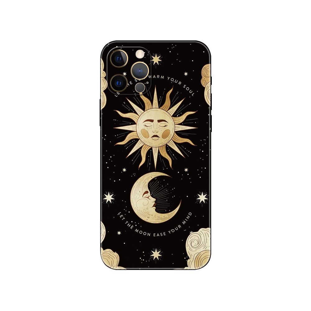 Чехол для телефона Witches Moon Tarot Mystery Totem для iPhone 6 6s 7 8 plus x 10 XR XS 11 12 13 mini pro MAX, черная задняя крышка из ТПУ