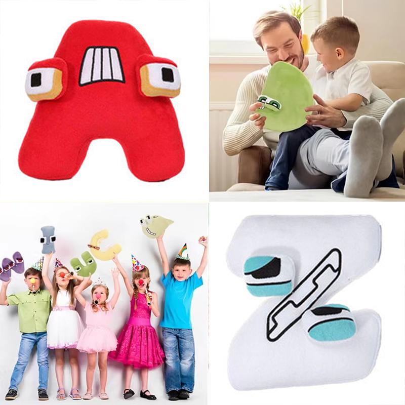 Alphabet Plush Doll Preschool Stuffed Animals and Toys for Children and Kids Decoration A-Z Toys Educational Plush Animals