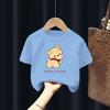Children's Short-sleeved T-shirt Bear Summer Style Cartoon Top Loose Bottoming Shirt for Large, Medium and Small Children