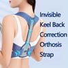 1pc Posture Invisible Adjustable Keel Back & Shoulder Alignment Strap, Breathable Mesh Ergonomic Daily Wear Posture Trainer