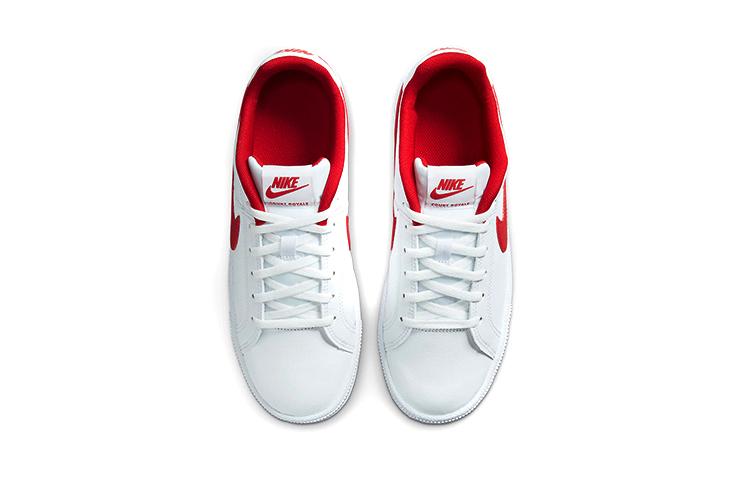 Nike Кроссовки Court Royale Низкие Белый/Красный GS 833535-101