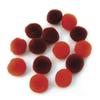 Pompons 15mm 60 Pcs, Assorted Red