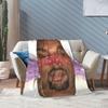 K-kanyes w-wests смешной мем Плед для дивана Уютный плюшевый плед 50x60 дюймов Несколько размеров Покрывало для всех сезонов