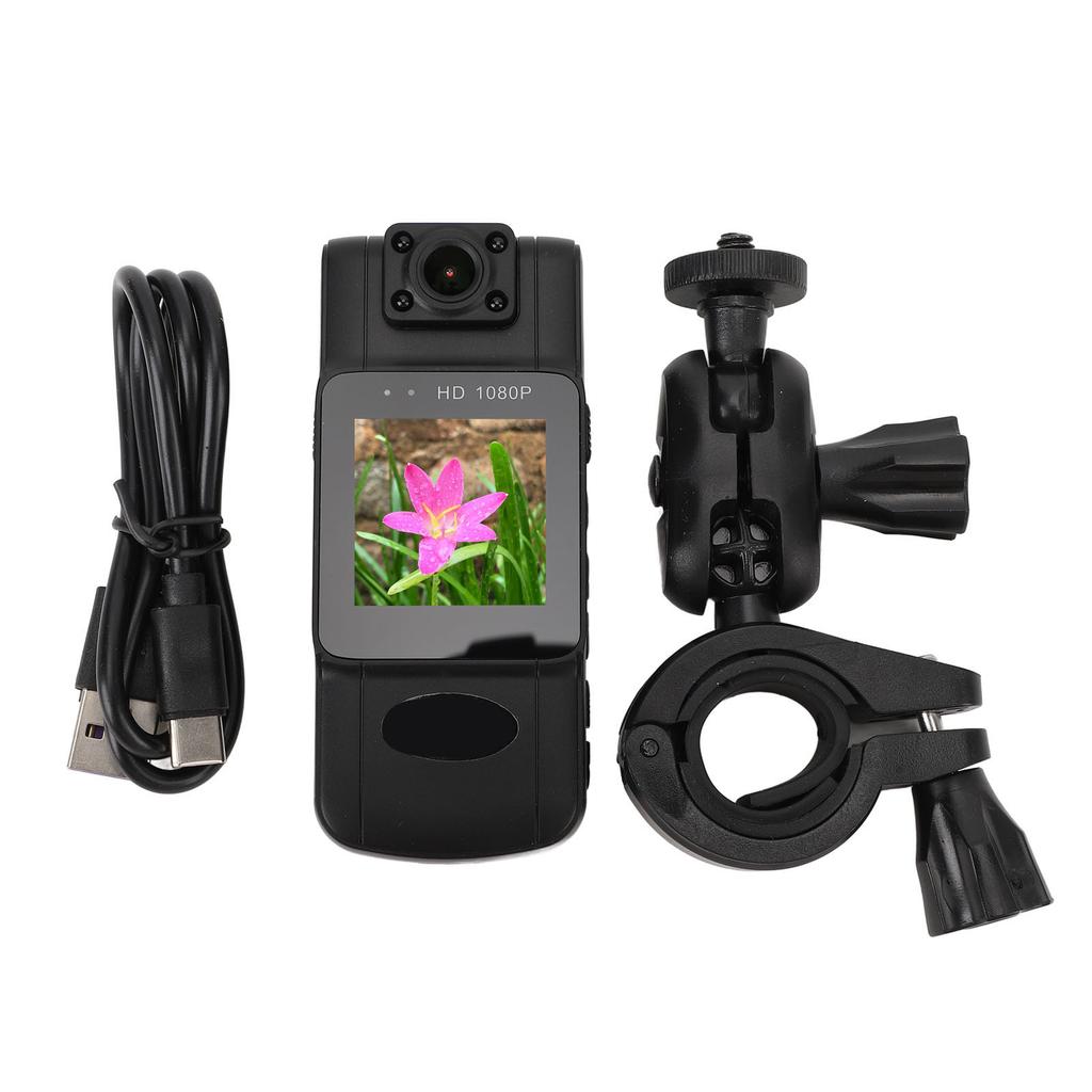 Wearable Camera 2K Night Vision 180 Degree Lens Rotation Magnetic Body Worn Sports Camera with Back