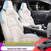 Всесезонный универсальный кожаный чехол на сиденье Changan X5 Plus - Дышащая подушка с полным покрытием.