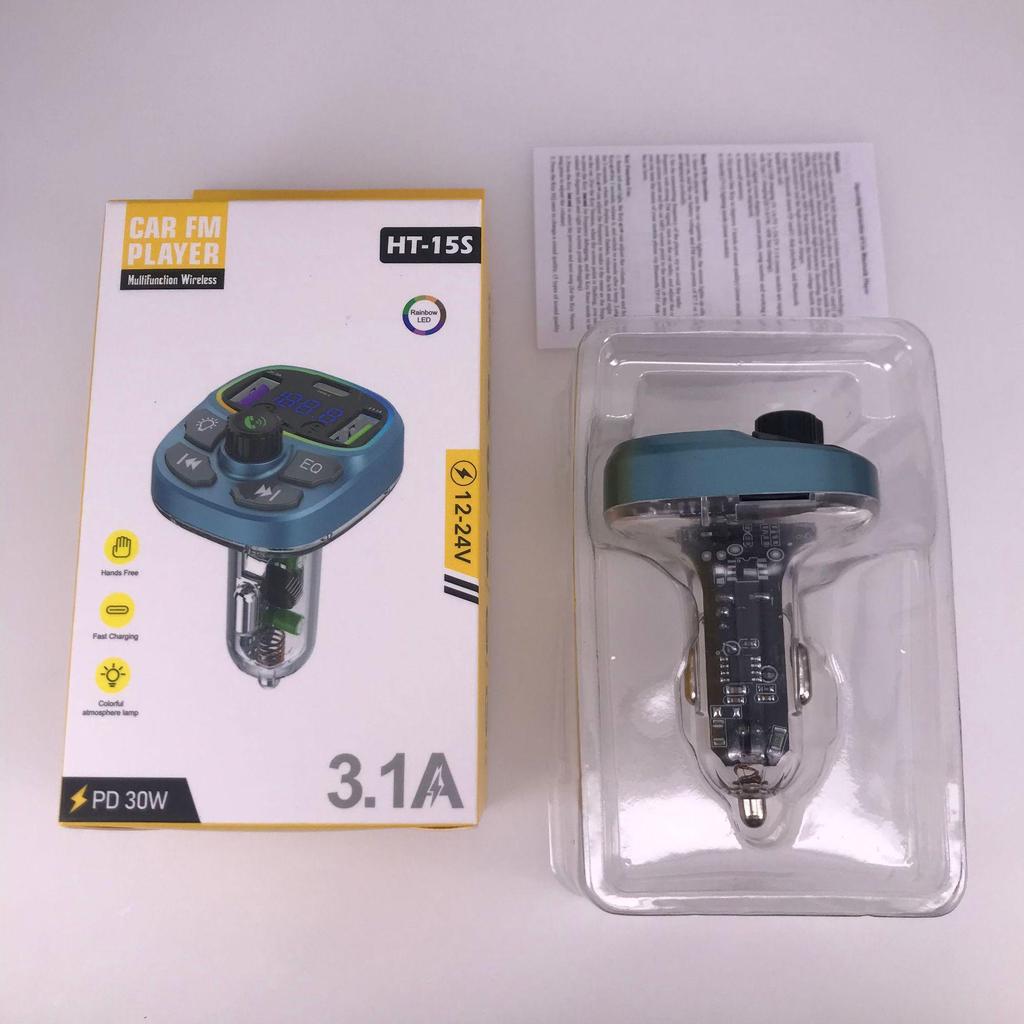 Автомобильный Bluetooth-приемник и FM-передатчик серии HT с MP3, звонками без помощи рук и быстрой зарядкой в автомобиле