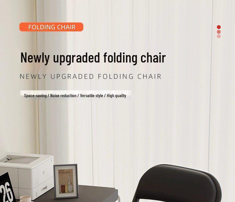 Folding Stool with Backrest - Versatile Chair for Home, Office, Dining, or Training