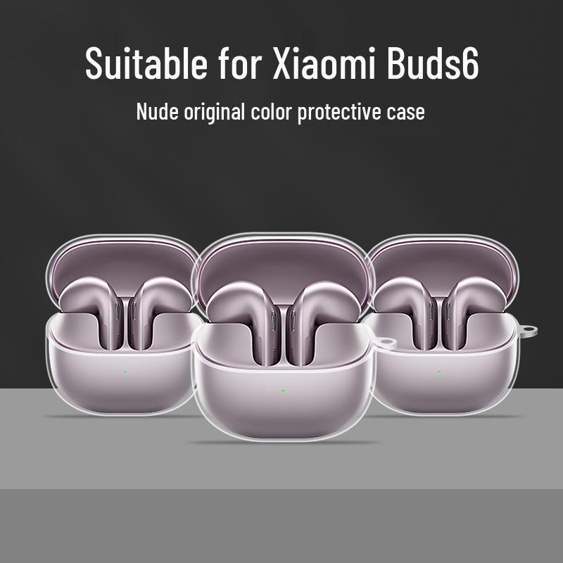 Прозрачный защитный чехол для Xiaomi Buds 6: Чехол и корпус для Bluetooth-наушников