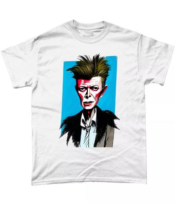 Мультяшная футболка Дэвида Боуи Ziggy Stardust Мик Ронсон