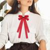 Bow Tie for Women Neck Brooch Pin Pre Tied Bowtie Ribbon Clothing Accessories