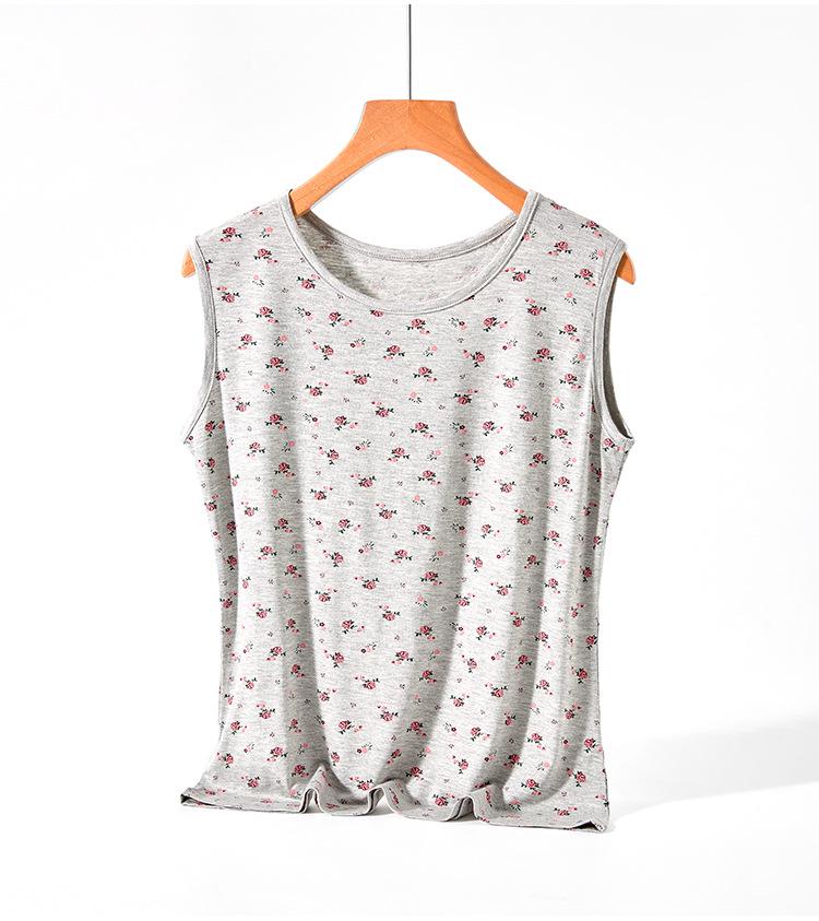 Летняя пижама мамы: Легкий модальный жилет и комплект с короткими рукавами для женщин среднего и пожилого возраста