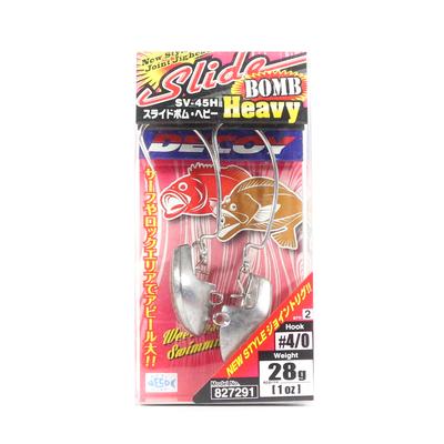 Decoy SV-45H Джиг-головка Slide Bomb Heavy Hook Размер 4/0, 28 грамм (7291)