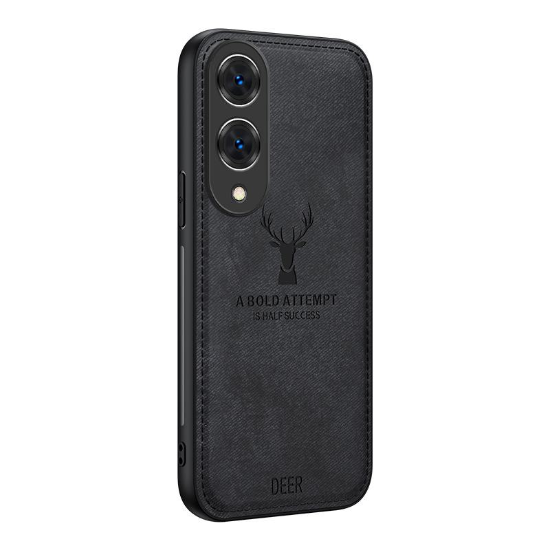 Elk Mobile Phone Case - Protective Cover with Simple Cloth Pattern for Vivo Y17S, Y78T, Y77E, and Y35+ - Men's Style