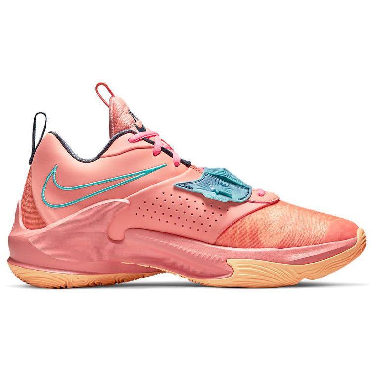 Nike Zoom Freak 3 Stay Freaky Кроссовки унисекс Оранжевый Crimson-Bliss Dynamic-Turquoise DA0694-600