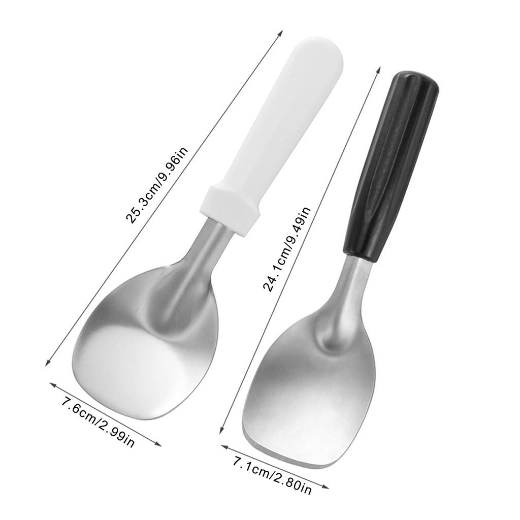 Luxurious Stainless Steel Ice Cream Scoop Ergonomic Handle Digging Scoop for Effortless Scooping and Easy Cleaning
