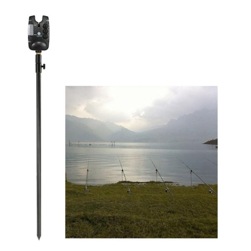 Легкая алюминиевая вставка Подставка для удилища для донной ловли, стойка для удилища для ловли с берега, регулируемая вставка-заглушка
